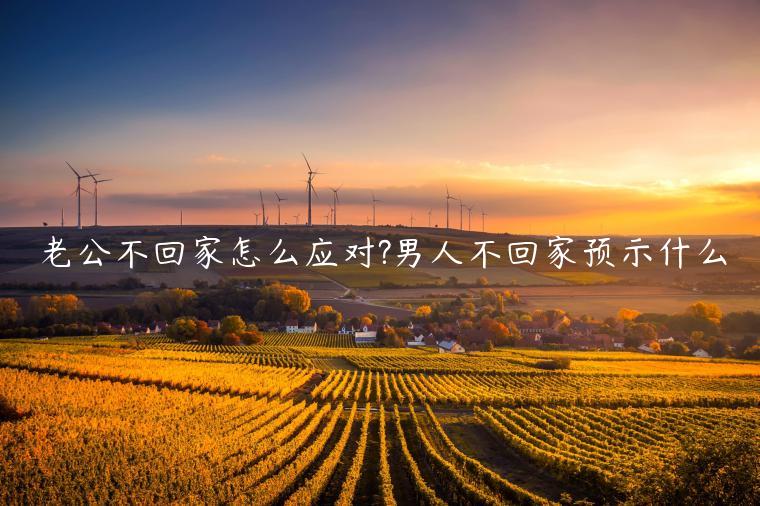 老公不回家怎么应对?男人不回家预示什么